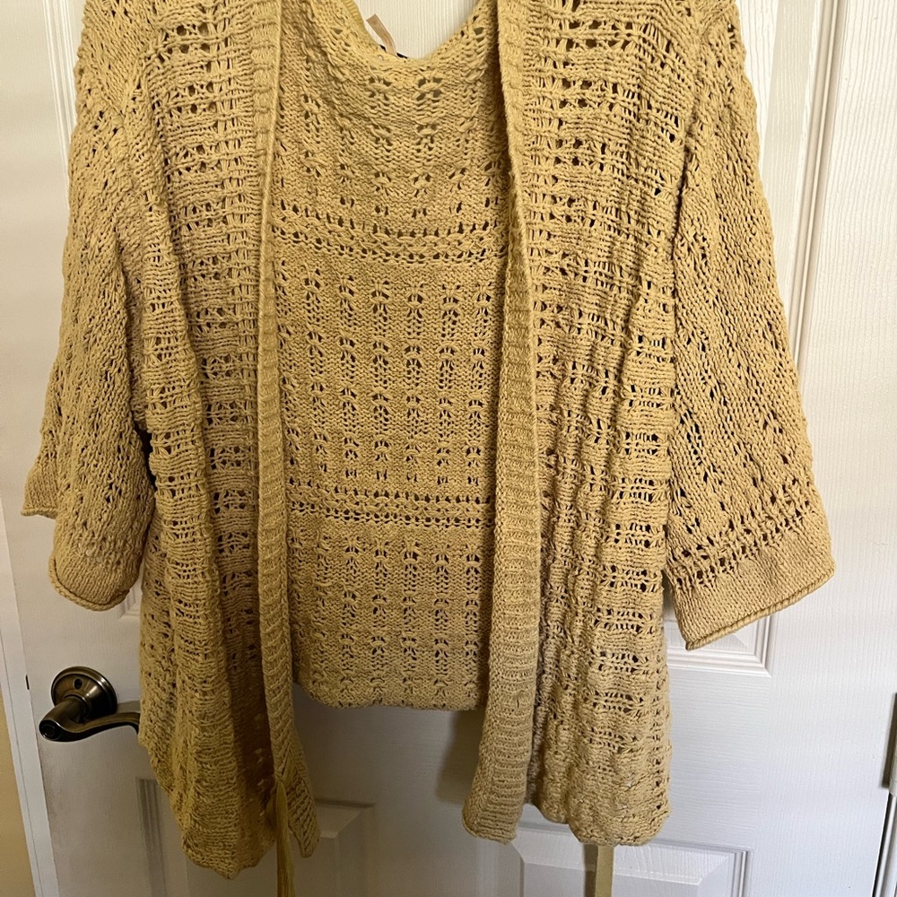 Free People Women's Knit Cardigan - Tan